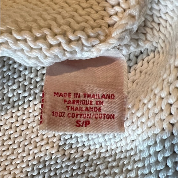 Vintage Guess Jeans - V-Neck Cream Knit Sweater - Size S - Picture 5 of 16